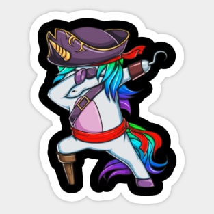 Halloween Unicorn Pirate Gift Costume Funny Sticker